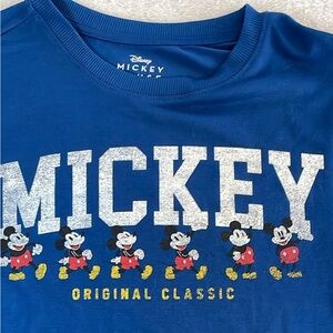 Disney Mickey Original Classic Blue Short Sleeve Tee